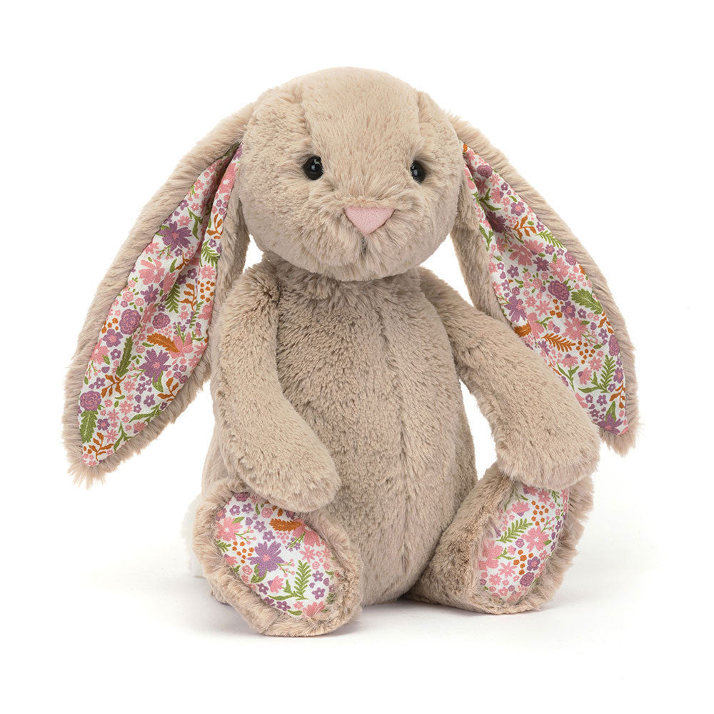Jellycat Blossom Beige Bunny Petal Original – Peluche lapin fleuri JELLYCAT