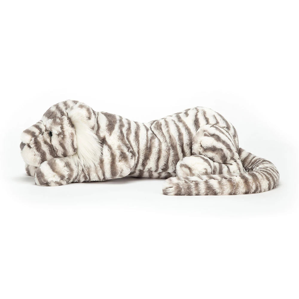 Jellycat Sacha Snow Tiger Little – Peluche tigre blanc JELLYCAT