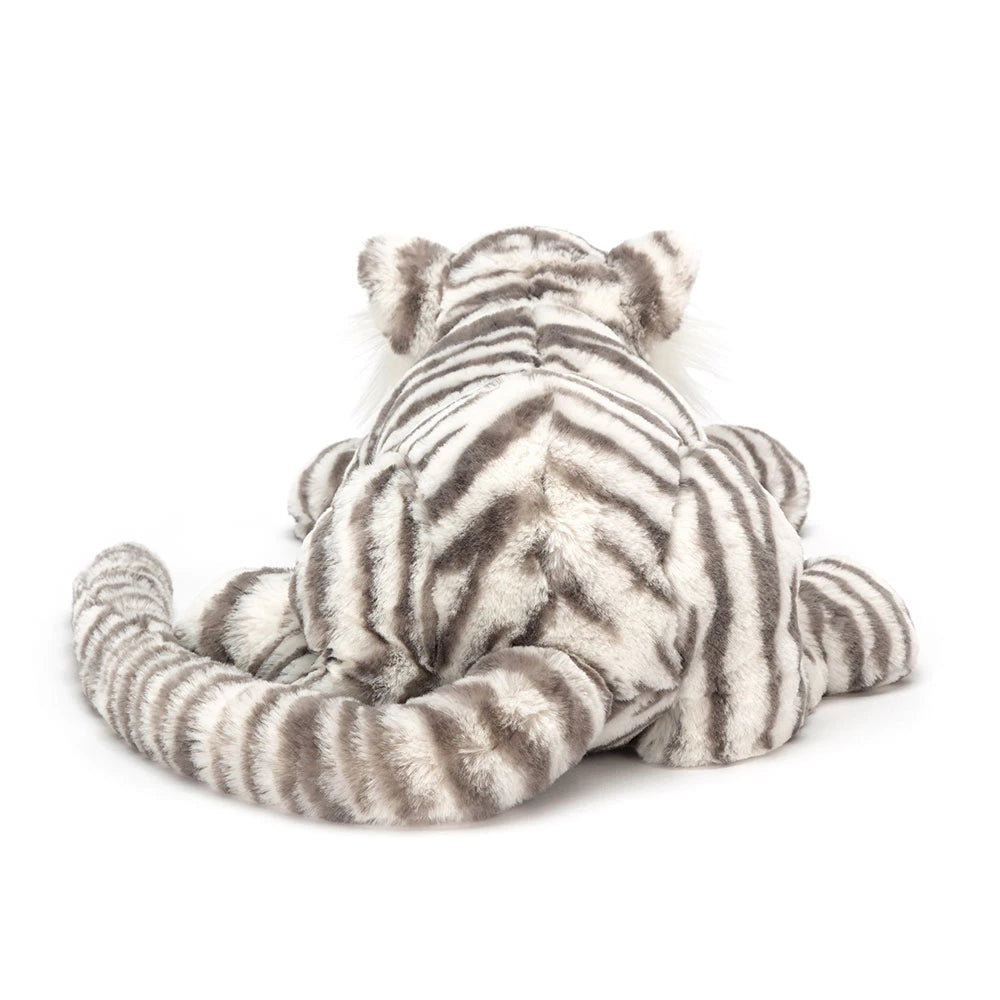 Jellycat Sacha Snow Tiger Little – Peluche tigre blanc JELLYCAT